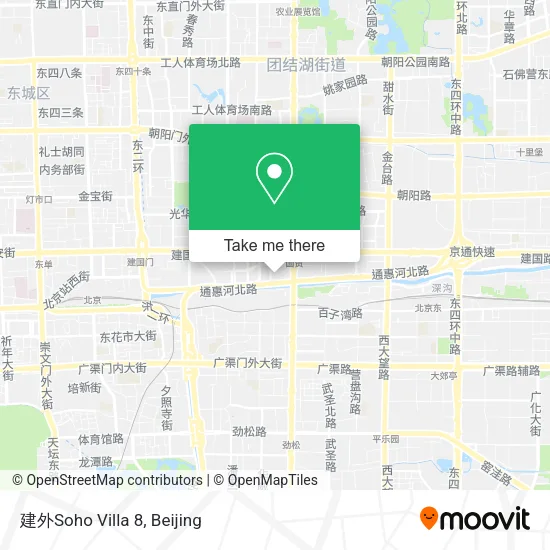 建外Soho Villa 8 map