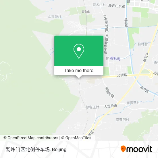 鹫峰门区北侧停车场 map