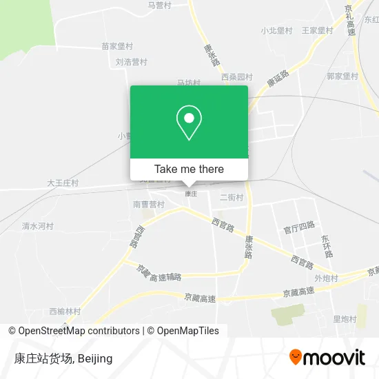 康庄站货场 map