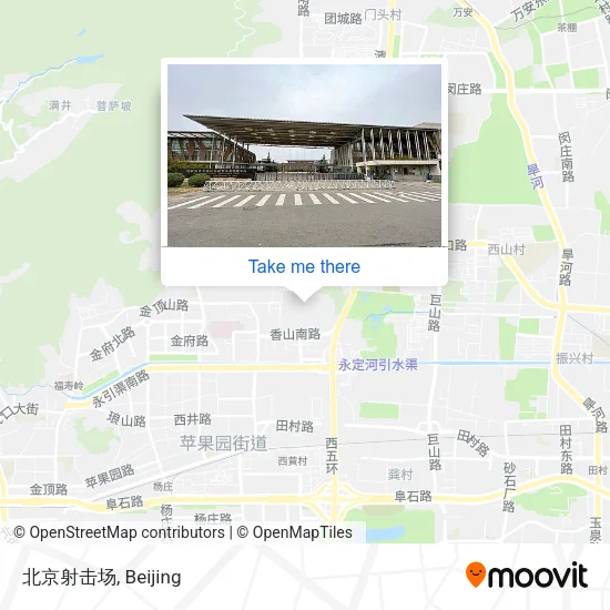 北京射击场 map