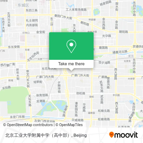 北京工业大学附属中学（高中部） map