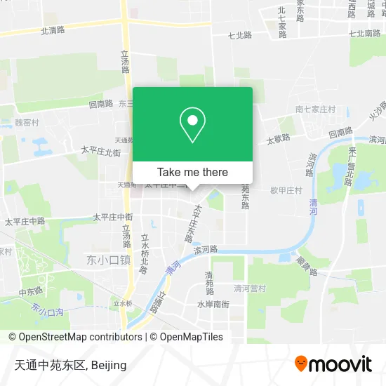 天通中苑东区 map