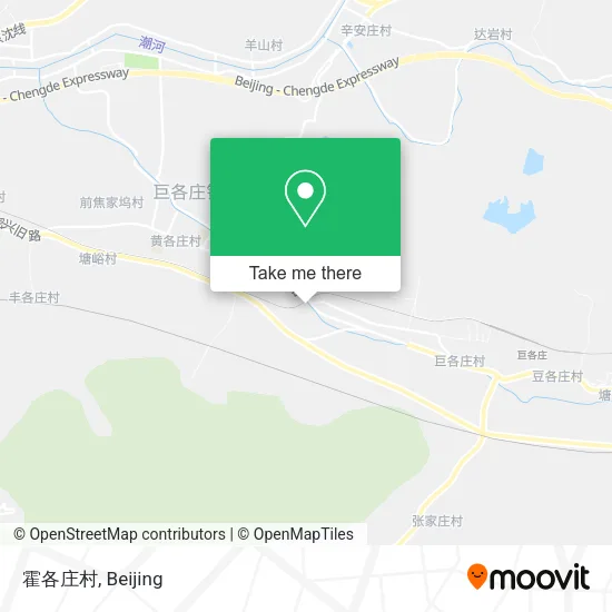 霍各庄村 map