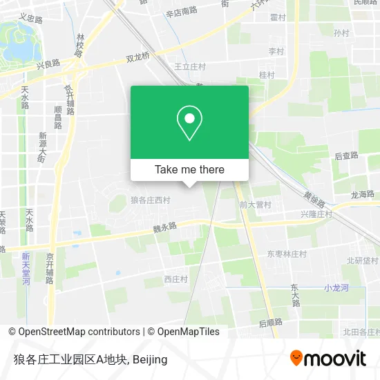 狼各庄工业园区A地块 map