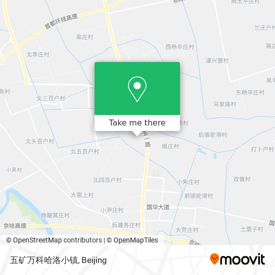 五矿万科哈洛小镇 map