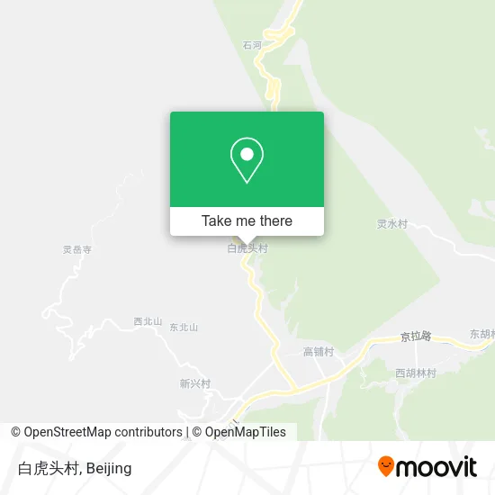 白虎头村 map