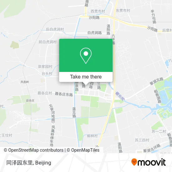 同泽园东里 map