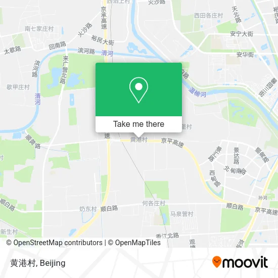 黄港村 map