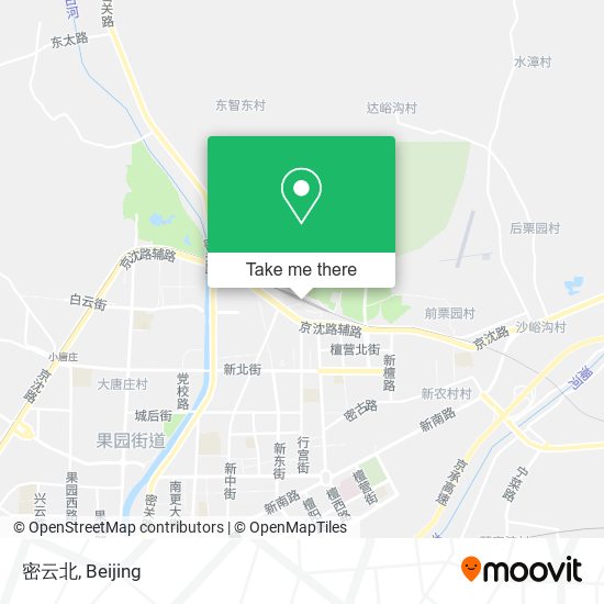密云北 map