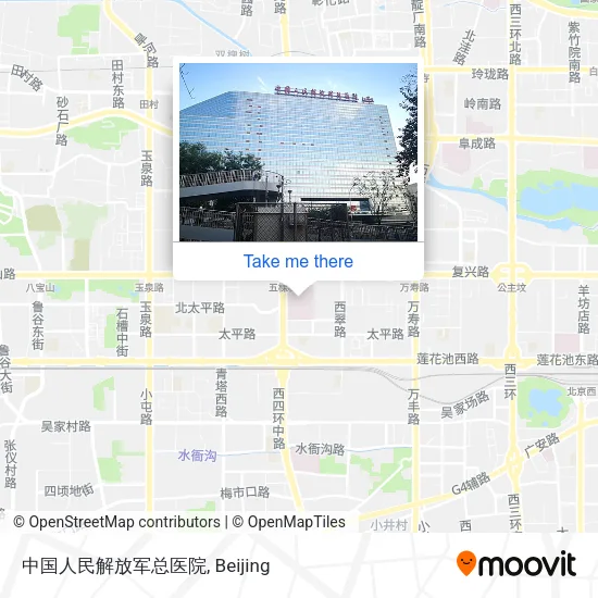 中国人民解放军总医院 map