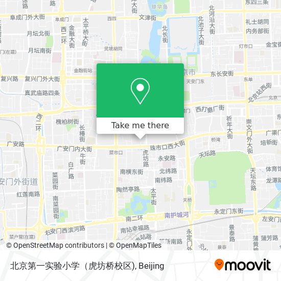 北京第一实验小学（虎坊桥校区) map