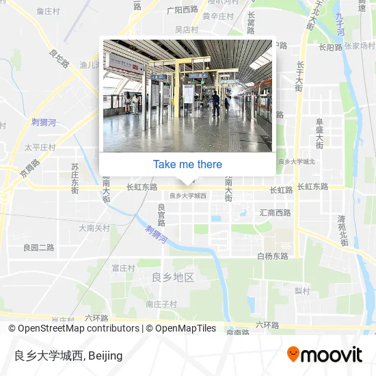 良乡大学城西 map