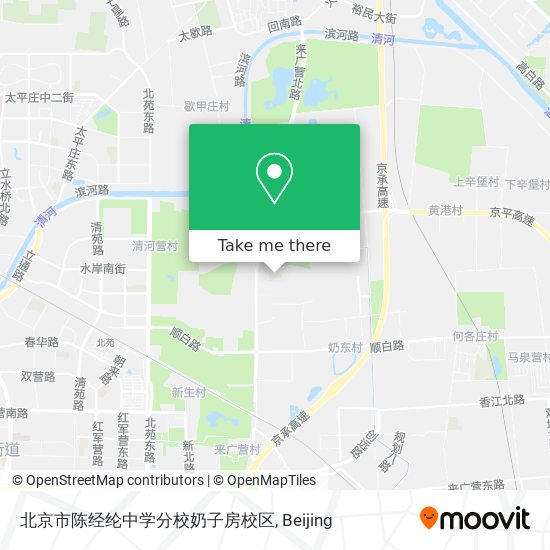 北京市陈经纶中学分校奶子房校区 map