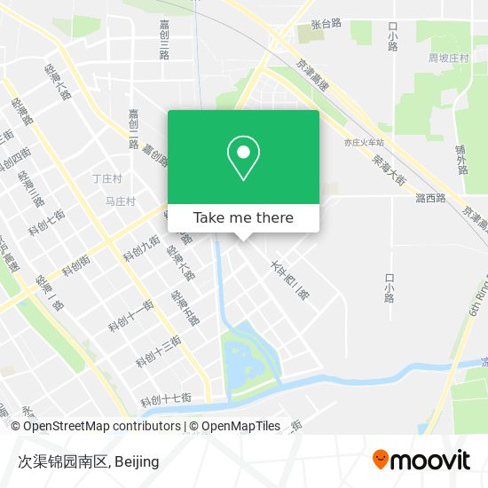 次渠锦园南区 map