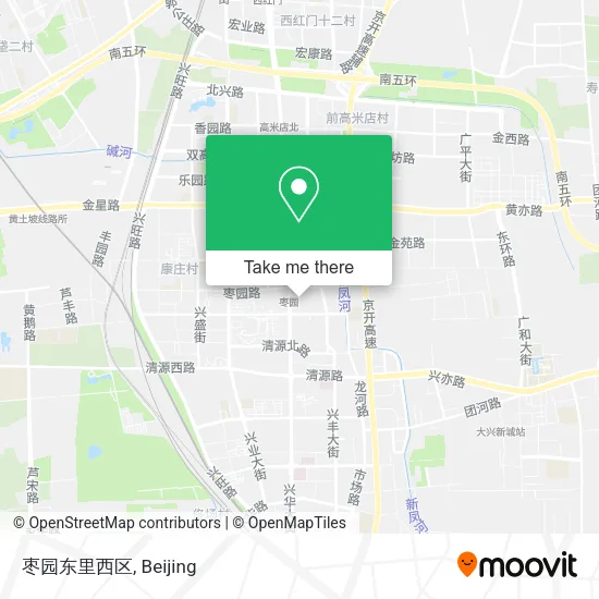 枣园东里西区 map