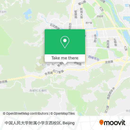 中国人民大学附属小学京西校区 map