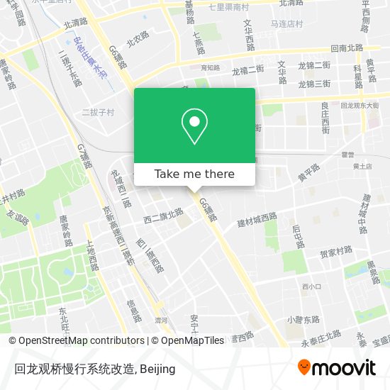 回龙观桥慢行系统改造 map