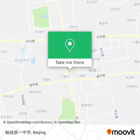 杨镇第一中学 map