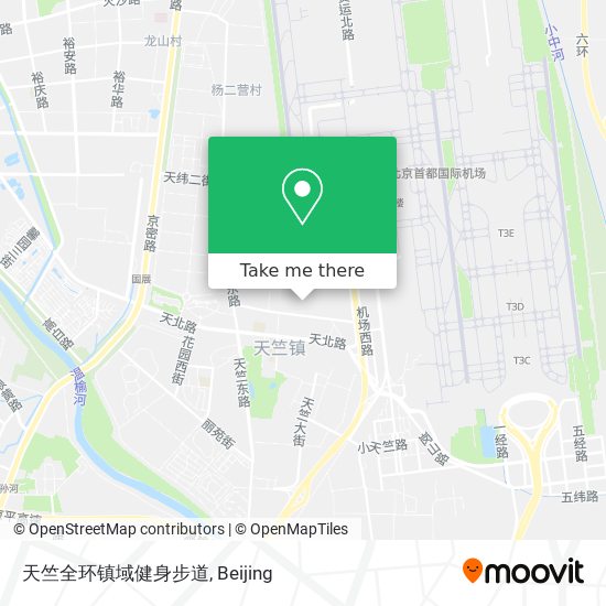 天竺全环镇域健身步道 map