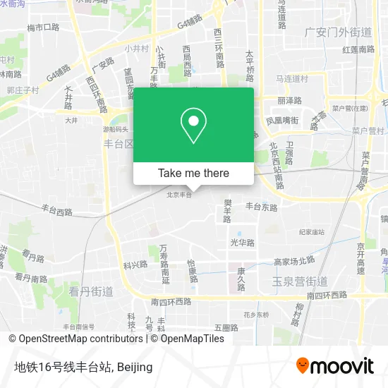 地铁16号线丰台站 map