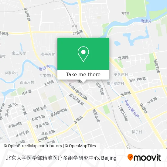 北京大学医学部精准医疗多组学研究中心 map