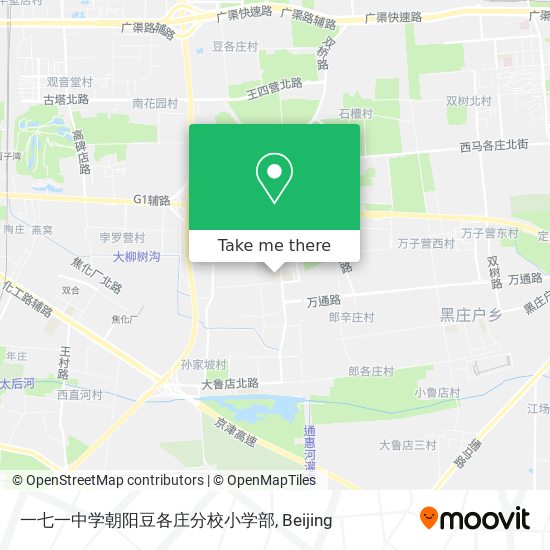 一七一中学朝阳豆各庄分校小学部 map
