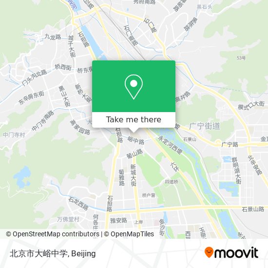 北京市大峪中学 map