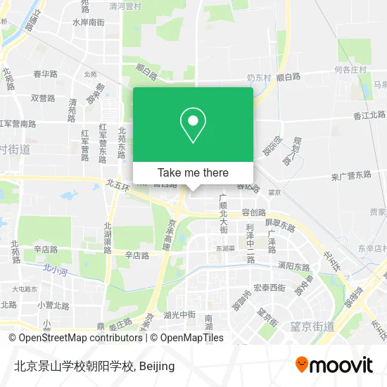 北京景山学校朝阳学校 map