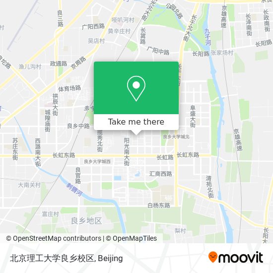 北京理工大学良乡校区 map