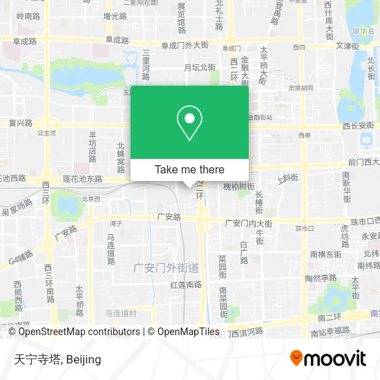 天宁寺塔 map