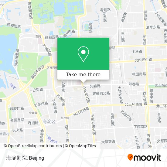 海淀剧院 map