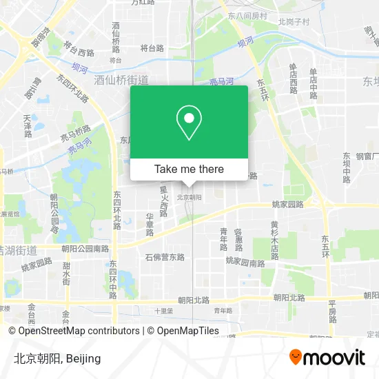 北京朝阳 map