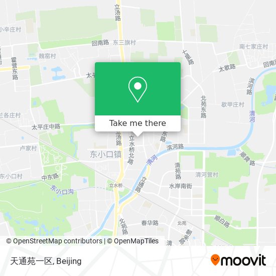 天通苑一区 map