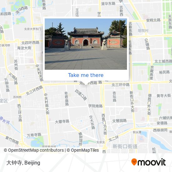 大钟寺 map