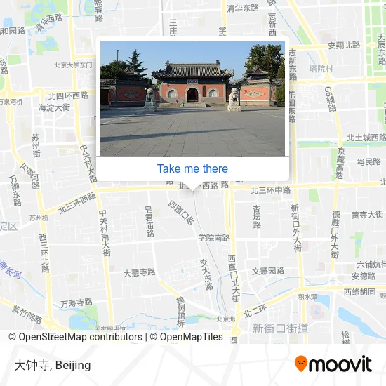 大钟寺 map