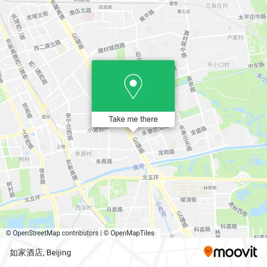 如家酒店 map