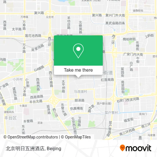 北京明日五洲酒店 map