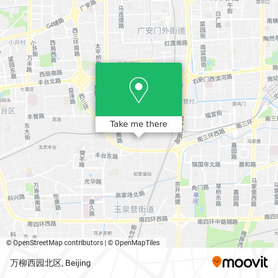万柳西园北区 map