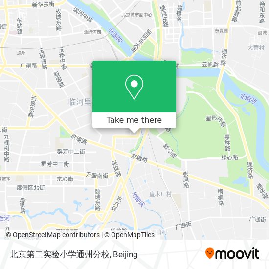 北京第二实验小学通州分校 map