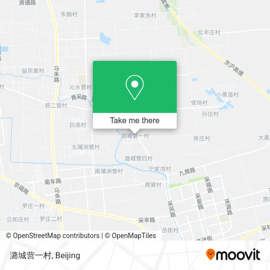 潞城营一村 map
