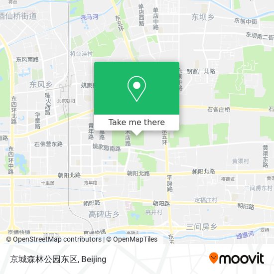 京城森林公园东区 map