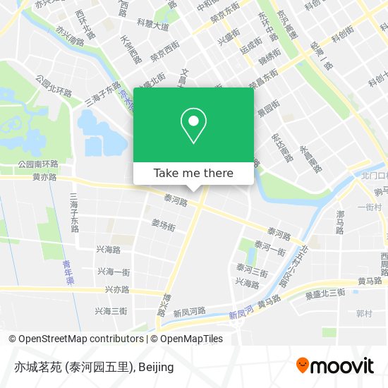 亦城茗苑 (泰河园五里) map