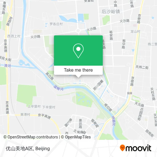 优山美地A区 map