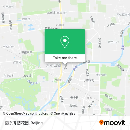 燕京啤酒花园 map