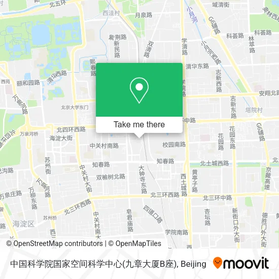 中国科学院国家空间科学中心(九章大厦B座) map