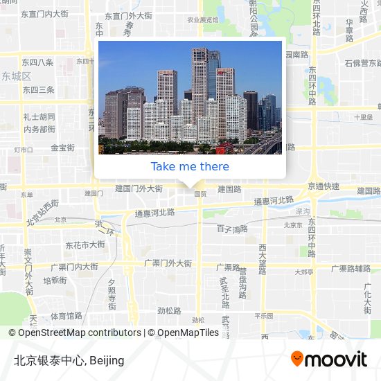 北京银泰中心 map