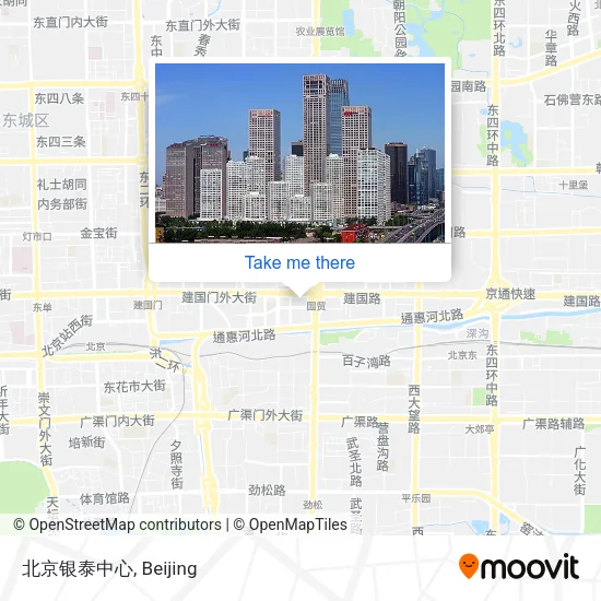 北京银泰中心 map