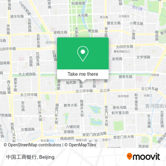 中国工商银行 map