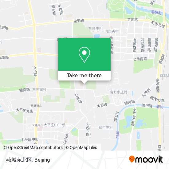 燕城苑北区 map