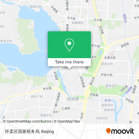 怀柔区国家税务局 map